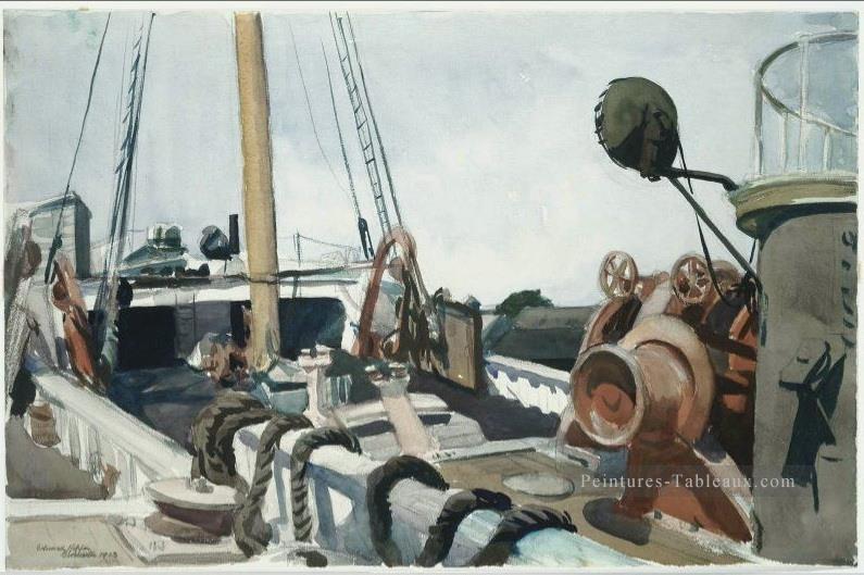 pont d’un chalutier à bras gloucester Edward Hopper Peintures à l'huile